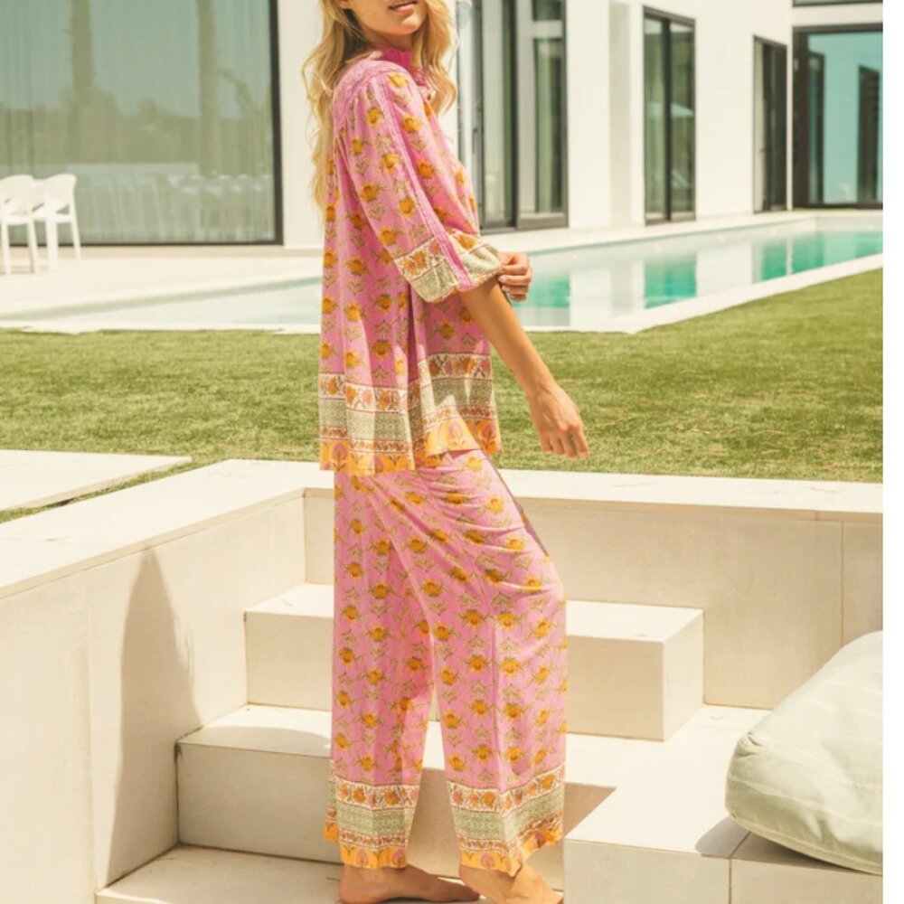 Jaase Floral Tunic Pant Set XS